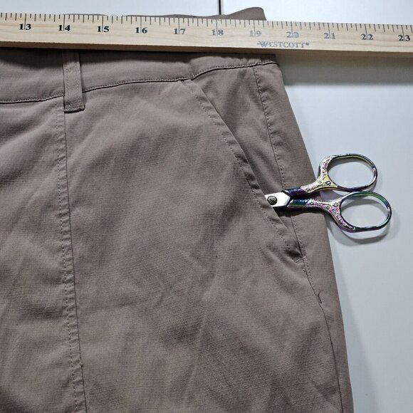 Torrid Joggers Womens 18 Beige Happy Camper Ripstop Crop Active Pockets Stretch - Picture 4 of 14